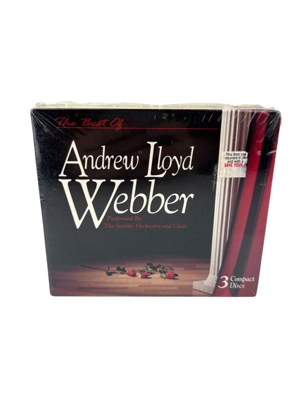 Andrew Lloyd Webber NEW Best of 3 CD Set 1996 VTG Broadway Evita Phantom Cats